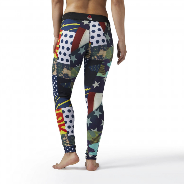 REEBOK CROSSFIT STARBANG PRINT TIGHT ROZMIAR M