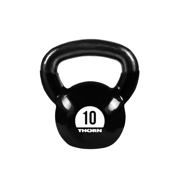 HANTEL THORN FIT VINYL COATED KETTLEBELL BLACK 10KG