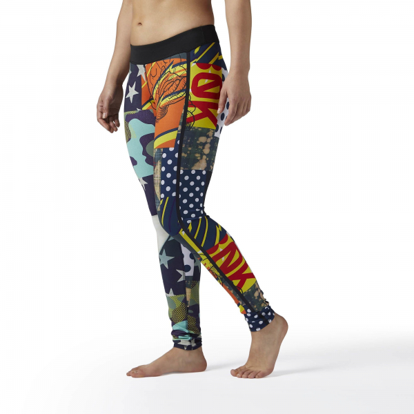 REEBOK CROSSFIT STARBANG PRINT TIGHT ROZMIAR M