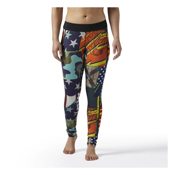 REEBOK CROSSFIT STARBANG PRINT TIGHT ROZMIAR M