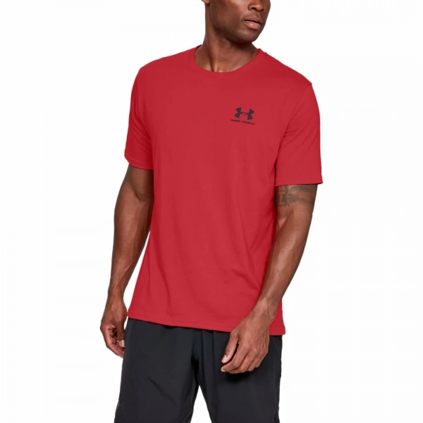 Koszulka Męska Under Armour Sportsyle Left Chest CZERWONA (S)