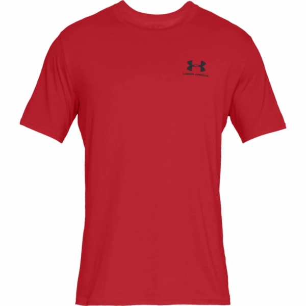 Koszulka Męska Under Armour Sportsyle Left Chest CZERWONA (S)