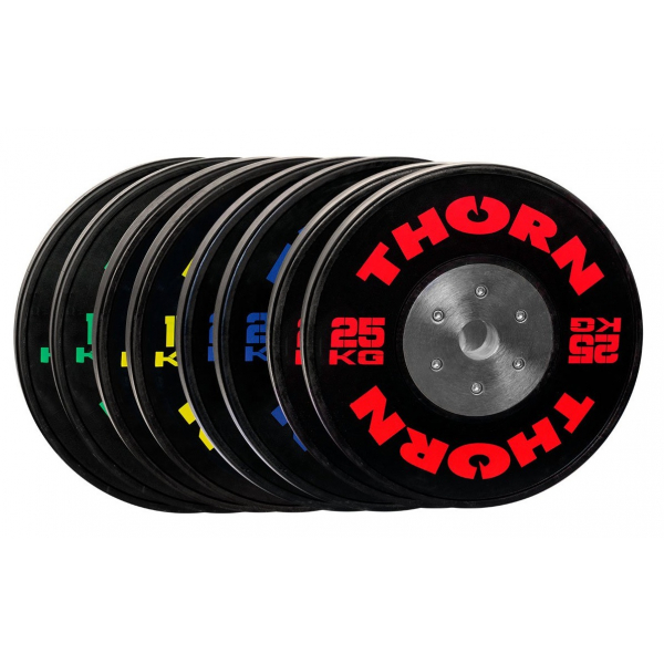 ZESTAW BUMPERÓW THORN FIT COMPETITION PLATES SET 2X [10 + 15 + 20 + 25 KG]